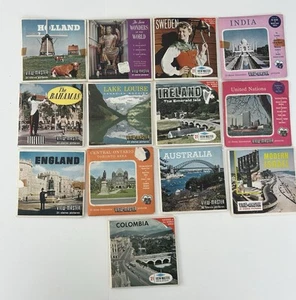 Vintage Nations Of The World View Master packets of reels + Inserts LARGE LOT - Picture 1 of 4