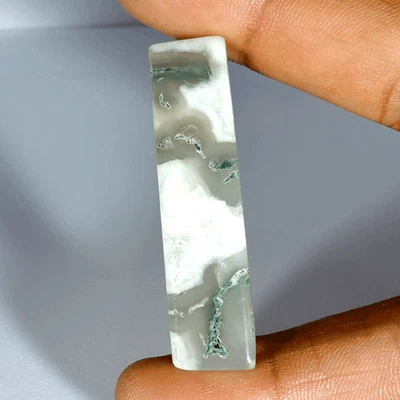 58.00Cts Natural Garden Quartz Baguette Cabochon Loose Gemstone - Image 1 of 3