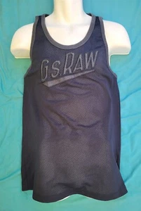 G-Star Raw Navy Mesh Sport Fitness Activewear Singlet Size L - Picture 1 of 6