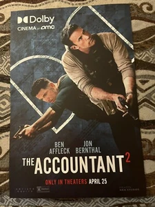 The Accountant 2 12x18 Dolby AMC Cinema Promotional Poster - Picture 1 of 1
