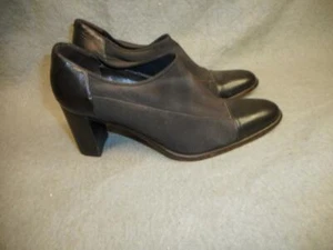 DAMEN CAPRICO SCHWARZ LEDER & STOFF SCHUHE GRÖSSE 8 LEICHT GEBRAUCHT N/R - Bild 1 von 6