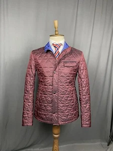 Gimo's Men's Red Quilted Nylon Jacket Size 50 - Picture 1 of 16