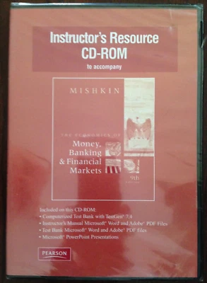 Instructor's Resource CD-ROM ECONOMICS OF MONEY, BANKING, & Fin. Markets Mishkin - Image 1 of 2