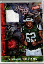 2016 Black Friday Happy Holidays Materials Cracked Ice #9 Leonard Williams /25