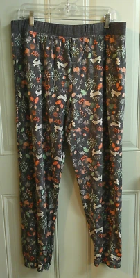 Pantalones de salón para dormir talla XXL para mujer con lindos animales del bosque Foto 1 de 3