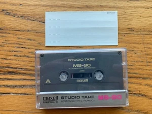 MAXELL MS-90 HIGH BIAS TYPE II 2 CASSETTE STUDIO TAPE professional used blanks - Picture 1 of 3