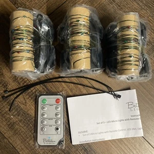 Bethlehem LED Micro Lights 3 Strands Of 24 Remote Control MULTI COLOR - Picture 1 of 4