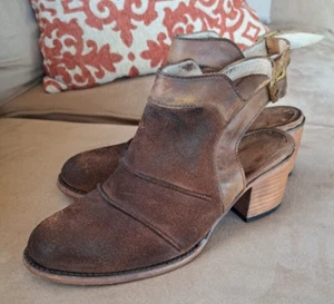 Freebird by Steven Leo Slingback Mule Booties Womens SZ 10 - Picture 1 of 9