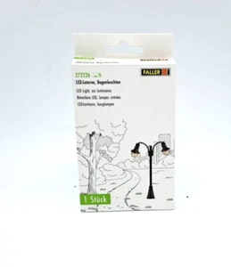 Faller 1:160 N 272226 LED Laterne - Bogenleuchte zweifach - schwarz Neu in OVP - Bild 1 von 3