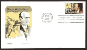 3135 32c Raoul Wallenberg FDC Artmaster cachet April 24, 1997 - Imagen 1 de 1