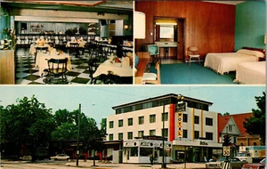 VINELAND NEW JERSEY THE EAST LANDIS HOTEL & MOTEL CARTOLINA D'EPOCA - Foto 1 di 2