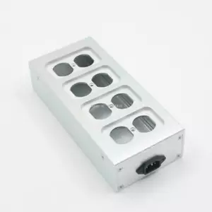 Custodia presa corrente HIFI US completamente in alluminio telaio presa standard americana - Foto 1 di 4
