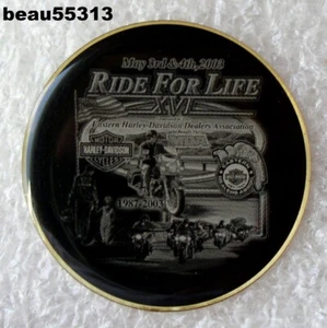 ⭐HARLEY DAVIDSON 2003 XVI XVI EASTERN DEALER ASSOCIATION MDA PIN ""RIDE FOR LIFE"" - Imagen 1 de 1