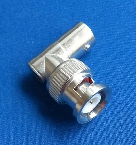 BNC Wtyczka na BNC Gniazdo Prawy kąt Adapter Skanery / Radio szynkowe - Zdjęcie 1 z 1
