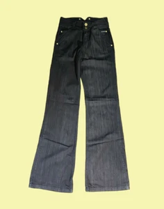 Ruby Jeans Women Black Flare Beaded Size W24 L33 - Picture 1 of 9