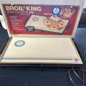 Broil King Deluxe Electric Hot Tray 1438, Vintage Warming Server - Picture 1 of 7