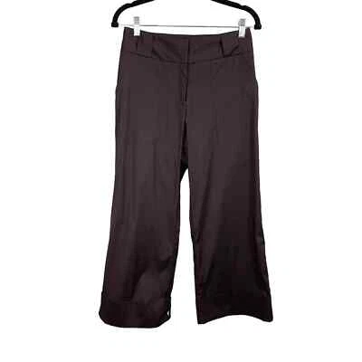 Pantalón corto de pierna ancha recortado de mezcla de algodón negro Tibi para mujer talla XS-S  Foto 1 de 4
