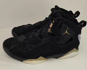 Jordan True Flight Black Metallic Gold 342964-070 Men’s Size 11.5 - Picture 1 of 10