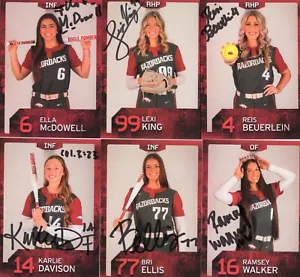 Arkansas Razorbacks 2025 SGA Autographed Softball Auto Trading Cards - You Pick! - Picture 1 of 23