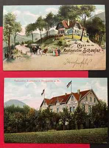 Postales 1911 KÖNIGSWINTER Alemania SCHAEFER Hirschberg + SOPHIENHOF RESTAURANTES - Imagen 1 de 5