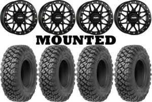 Kit 4 Valor Alpha 32x10-15 on DragonFire Racing Typhon Beadlock Black Narrow FXT - Picture 1 of 5
