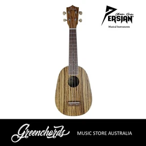 Persian UKSP-ZEBRA Zebrawood Soprano 21 inch Ukulele with Aquila Strings - Picture 1 of 6