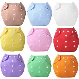 0-18 Months Baby Washable Diaper with Buckles Cloth Diapers  Newborn Kids - Picture 1 of 18