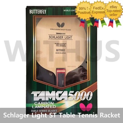 Butterfly Schlager Light Carbon ST Shake Hand Blade TableTennis,PingPong Racket_ - Image 1 of 3