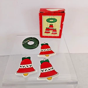 Vintage Russ Berrie Holiday Windchimes Bells Christmas Ornament In Box No 1905 - Picture 1 of 2