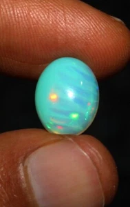 Opal Gemstone Welo fire AAA Ethiopian oval Opal cabochon loose gemstone 3.20 Cts - Picture 1 of 4