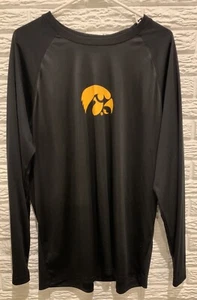 Champion Elite Iowa Hawkeyes Long-Sleeve T-Shirt, Black & Gold, Men’s Size XL - Picture 1 of 9