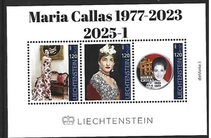 Liechtenstein 2025- 1 Maria Callas sheetlet mnh u - Picture 1 of 1