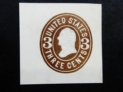 nystamps US Cut Square Stamp # U60 Mint H         N21x4206 - Image 1 of 2