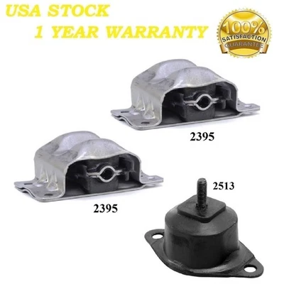 3 PCS MOTOR & TRANS MOUNT FIT CHEVROLET C30, P20, P30, R10, R1500 SUBURBAN - AT - Image 1 of 4