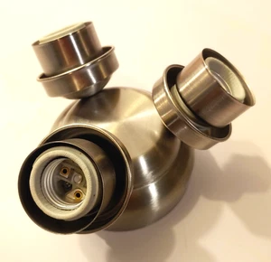 Harbor Breeze Eastbrook 52" Ceiling Fan Replacement Part - Nickel Light Fixture - Picture 1 of 3