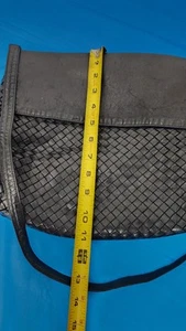 bottega veneta Beautiful Vintage Black Leather  Bag Outside Zipper  - Picture 1 of 11