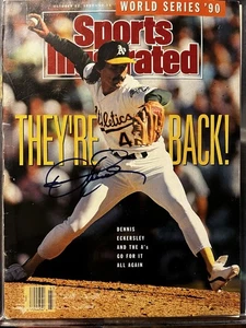 Dennis Eckersley Signed World Series Sports Illustrated 10/22/90 A’s HOF Auto - Picture 1 of 2