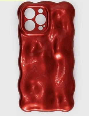 ¡Nuevo en embalaje! Funda de teléfono ondulada Princess Polly Maceline para iPhone 12 Pro; roja Foto 1 de 4