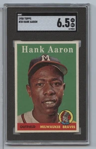 1958 Topps Hank Aaron #30 SGC 6,5 - Foto 1 di 2