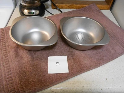REVERE WARE Steamer & Double Boiler Inserts fit 2-3 qt. pots Brushed Stainless-C - Image 1 of 3