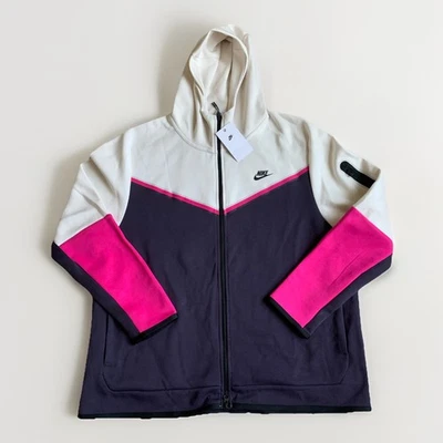 NEW! Nike Tech Fleece Hoodie Cave Purple/White/Pink CU4489-031 Men’s XXL NWT! - Image 1 of 4