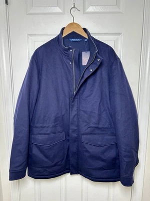 Peter Millar Crown Crafted Tempest Coat In Navy Sz XL 100% Wool NWT $1,695 MSRP - Image 1 of 4