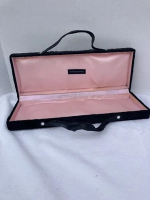 Vintage VICTORIA' SECRET Womens Flux Fur Black TEMPTING TREASURES Box See Pic - Image 1 of 4