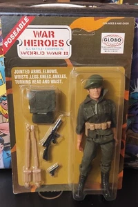 WAR HEROES LION ROCK MEGO '80 's GLOBO FAKE WORLD WAR 2 BRITISH PARATROOPER MOC - Imagen 1 de 3
