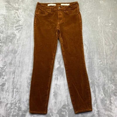 Anthropologie Pilcro высоты узкие вельветовые брюки коричневый размер 28 богемное опрятный - Изображение 1 из 4