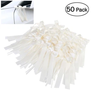 OUNONA 50pcs Delicate Wedding End Bowknots Ribbon Bows Chairs Decorations - Picture 1 of 3