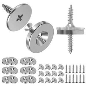 12Pcs Cabinet Door Magnetic Closure Metal Magnetic Door Catch Concealed π - Picture 1 of 10