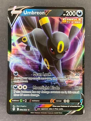 Umbreon V 094/203 Evolving Skies 2021 English Pokémon Card - Image 1 of 2