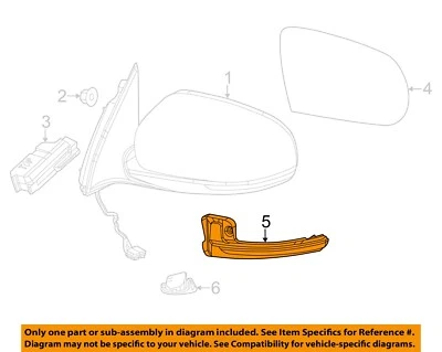 Luz de señal de giro derecha Jeep Chrysler OEM 14-16 Cherokee 68228922AA Foto 1 de 2