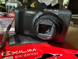 Casio Exilim EX-ZR100 Digital Camera - Black - Picture 1 of 10